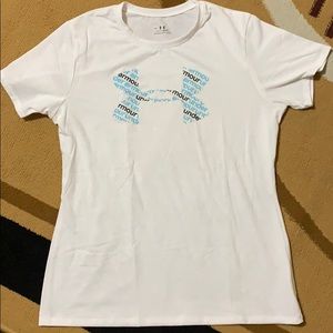 White Under Armor Heat Gear T-shirt-NWOT